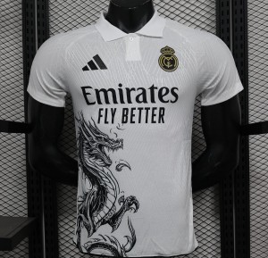 Player Version 24/25 Real Madrid Dragon White Special Jersey