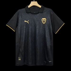 24/25 Valencia Away Black Jersey-NO Sponsor