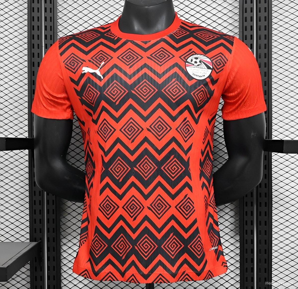 2024 Player Version Egypt Training Red Jersey