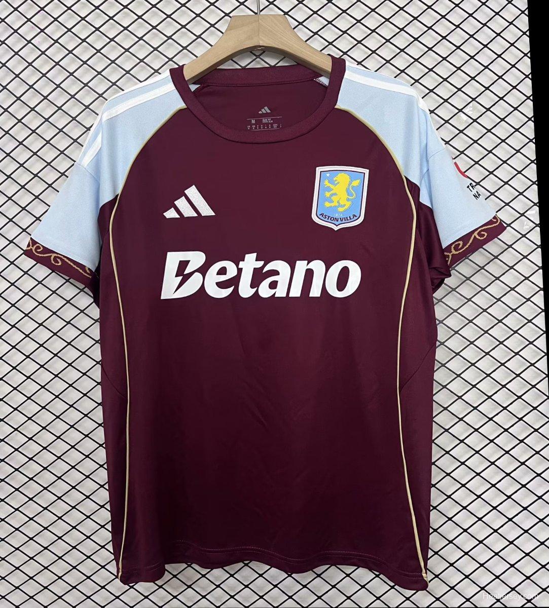 25/26 Aston Villa Home Jersey