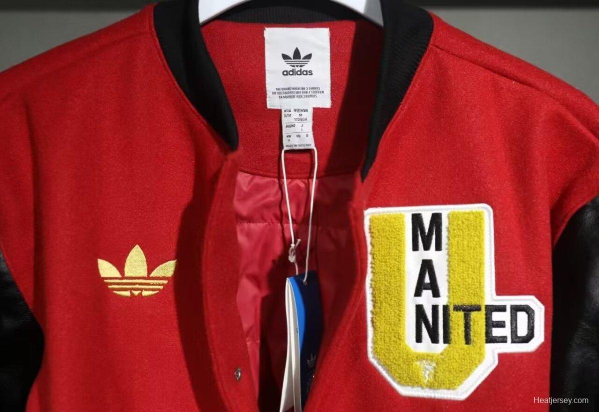 24/25 Manchester United Letterman Red/Black Jacket